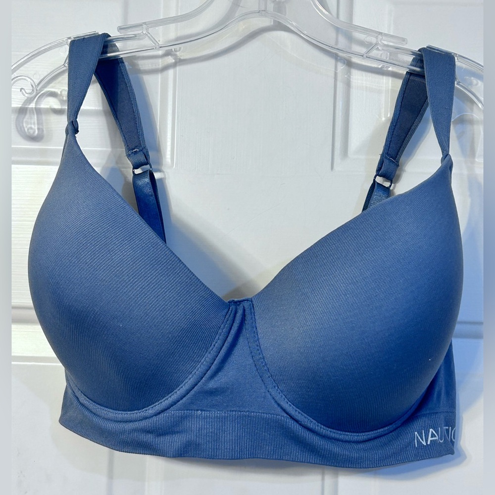 Nautica lined underwire bra, size 40D